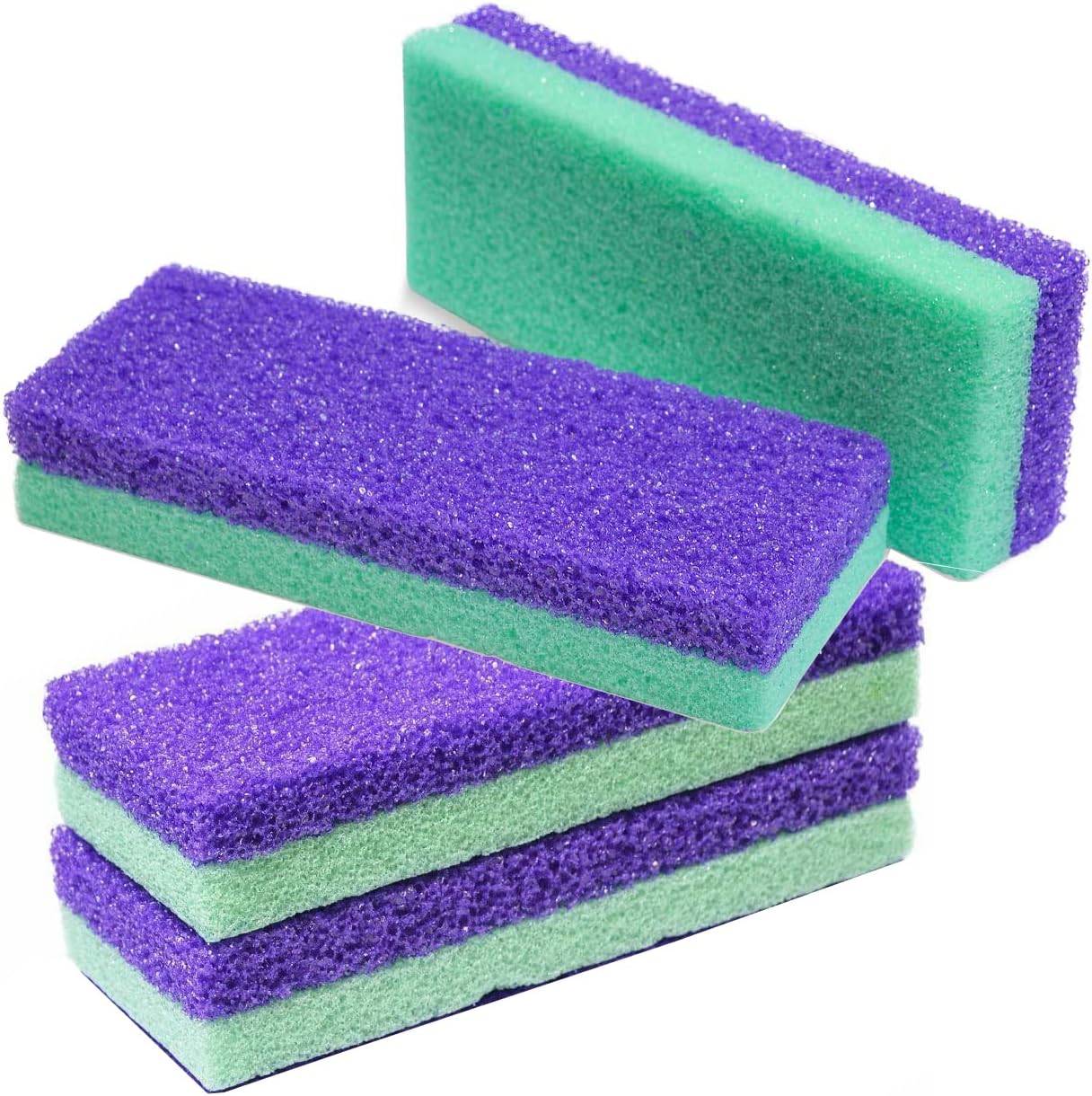 Salon Foot Pumice and Scrubber for Feet and Heels Callus and Dead Skins, Safely and Easily Eliminate Callus and Rough Heels (Pack of 4)