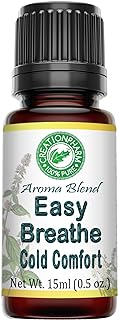 Easy Breathe Essential Oil Blend with Peppermint, Eucalyptus, Clary Sage, Rosemary, Cedar, Aromatherapy by Creation Pharm