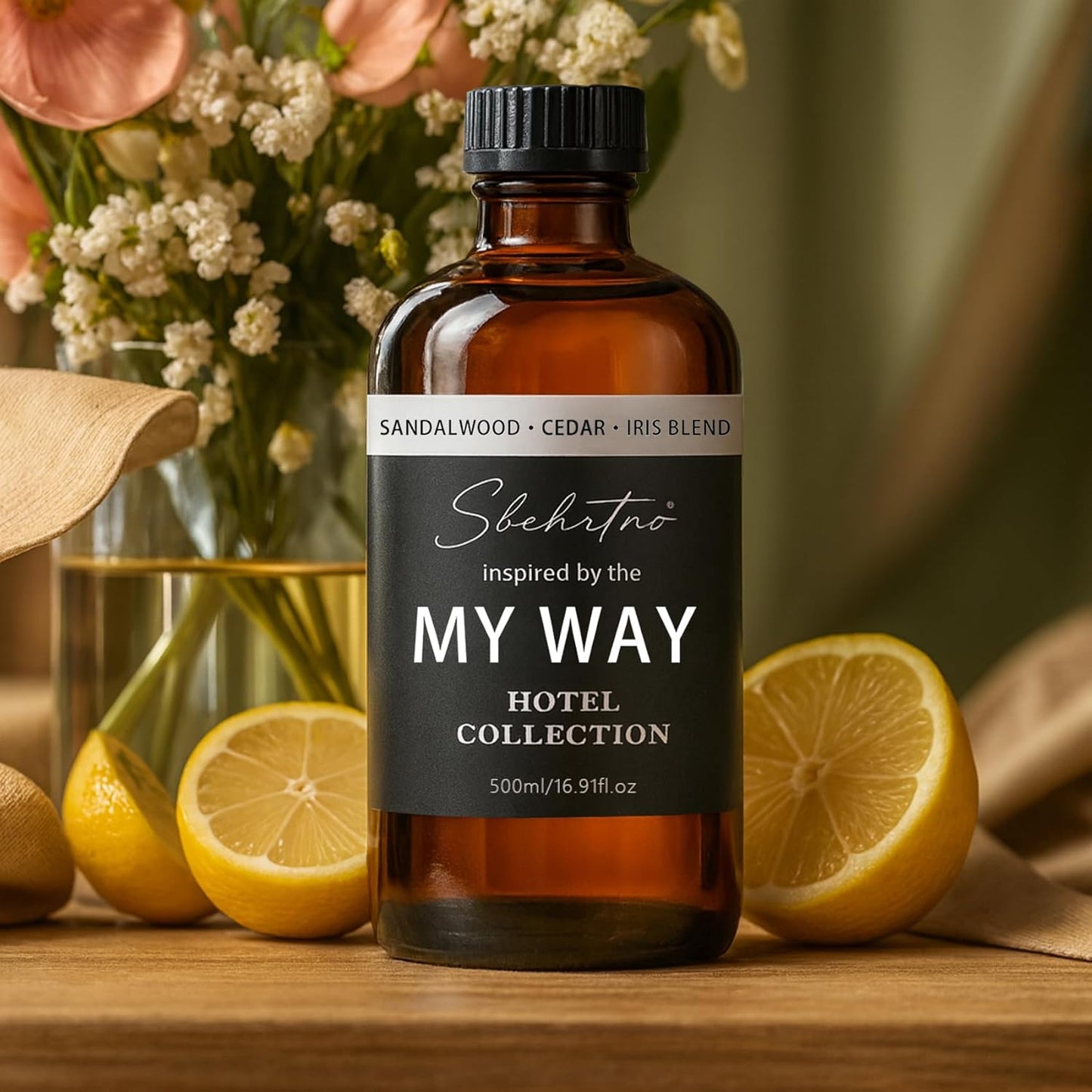 My Way Diffuser Oil – Luxury Hotel Collection, Inspired by The 1 Hotel Miami Scent – Sandalwood, Cedar & Iris (0.34 Fl Oz (Pack of 1))