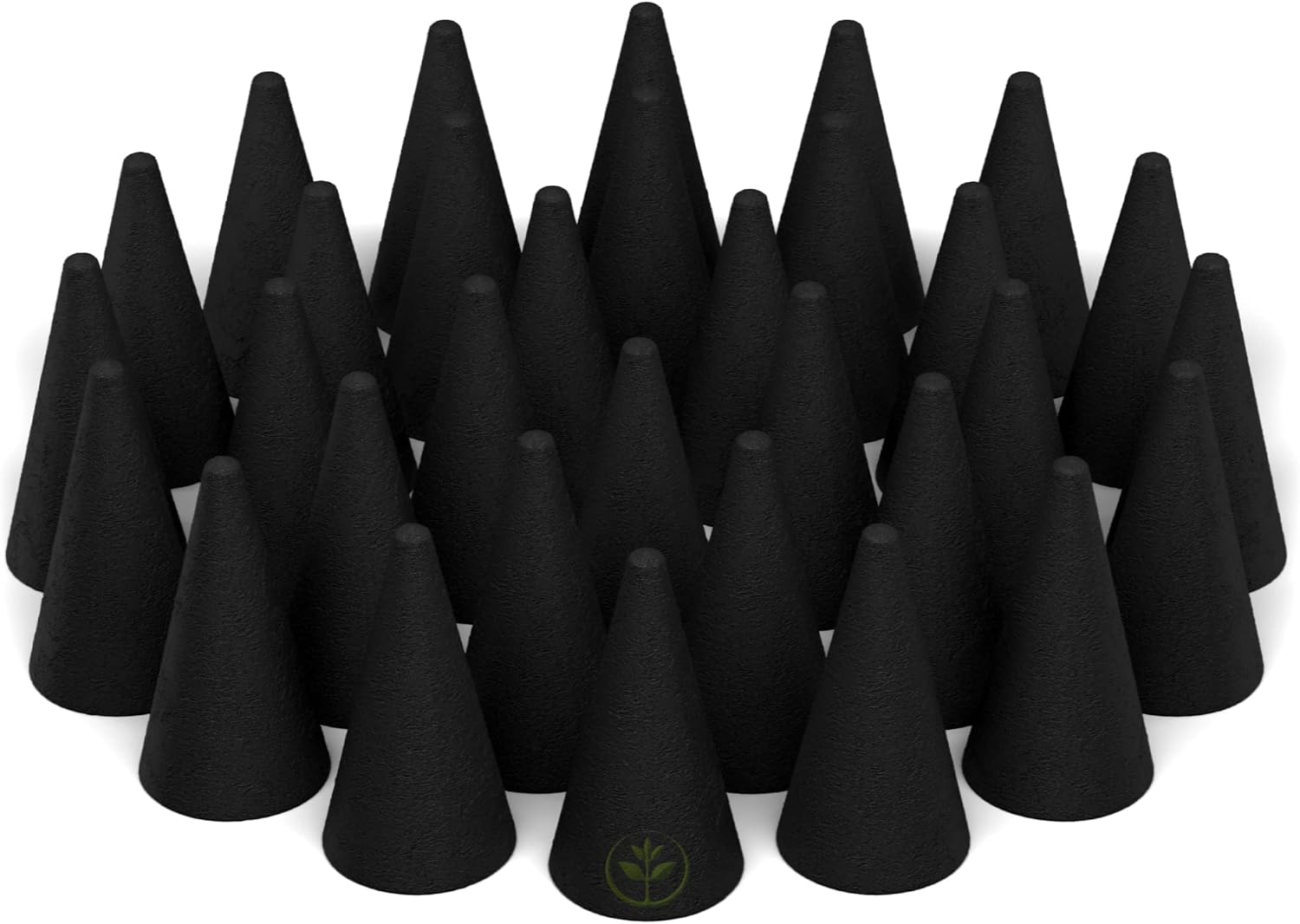 Frankincense Charcoal Incense Cones 1" TOPFLOW - 50 Pack - Natural Scented Cones Handmade Hand Dipped