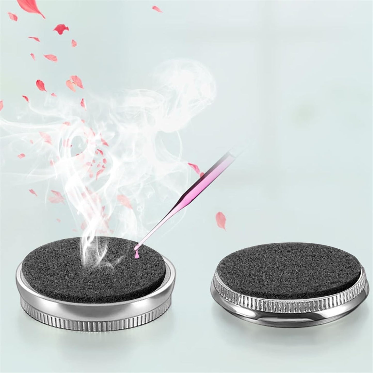 LIFKOME 100pcs Aroma Diffuser Pads Replaceable Essential Oil Cotton Refill Pads for Aromatherapy Lightweight Convenient for Home and Travel