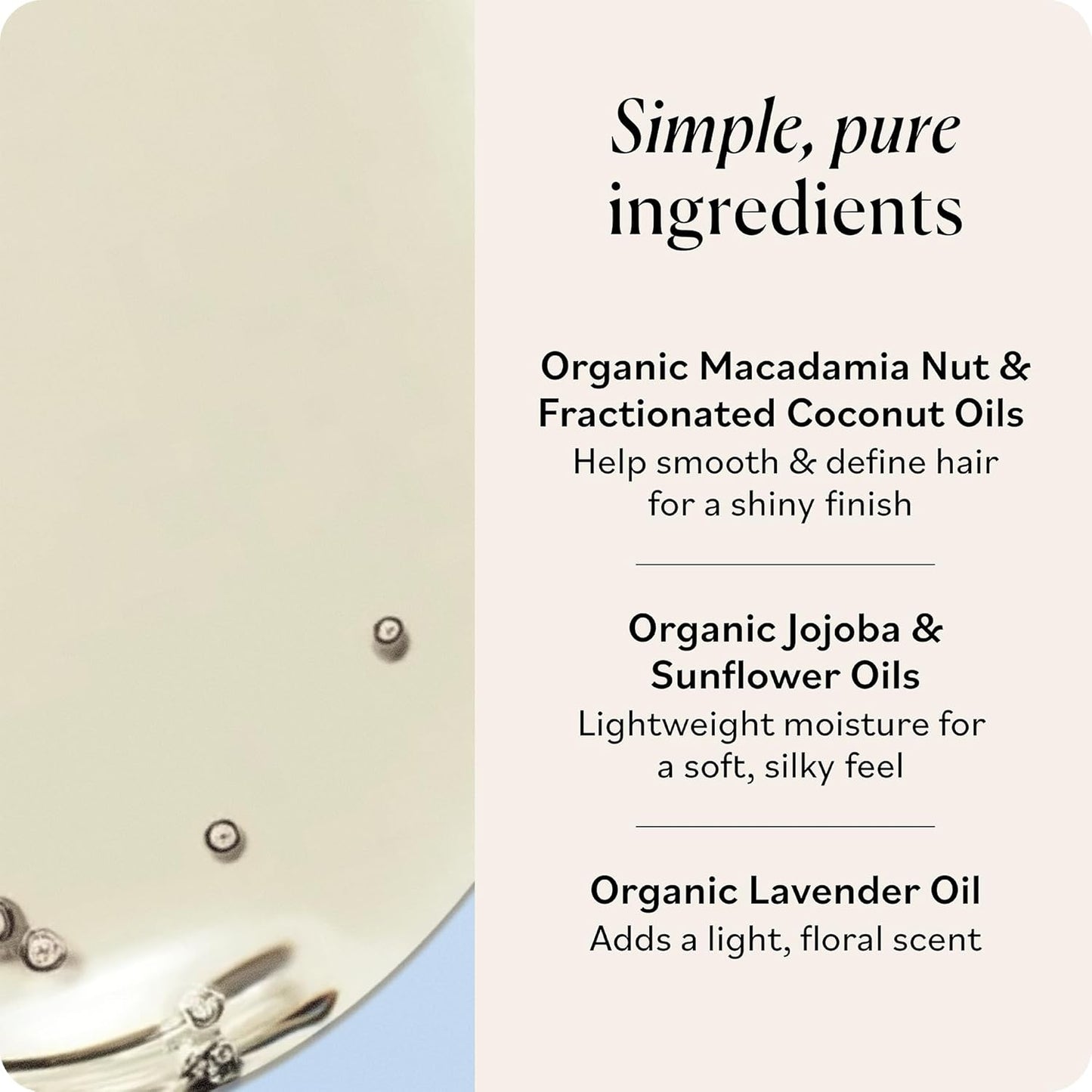 Sky Organics - Organic Coconut & Macadamia Shine Oil (6 fl oz/177 mL) Soft, Glossy, Hydrating Hair Oil - Organic Lavender, Sunflower, & Jojoba - Vegan, Cruelty Free, Hair Care with eBook