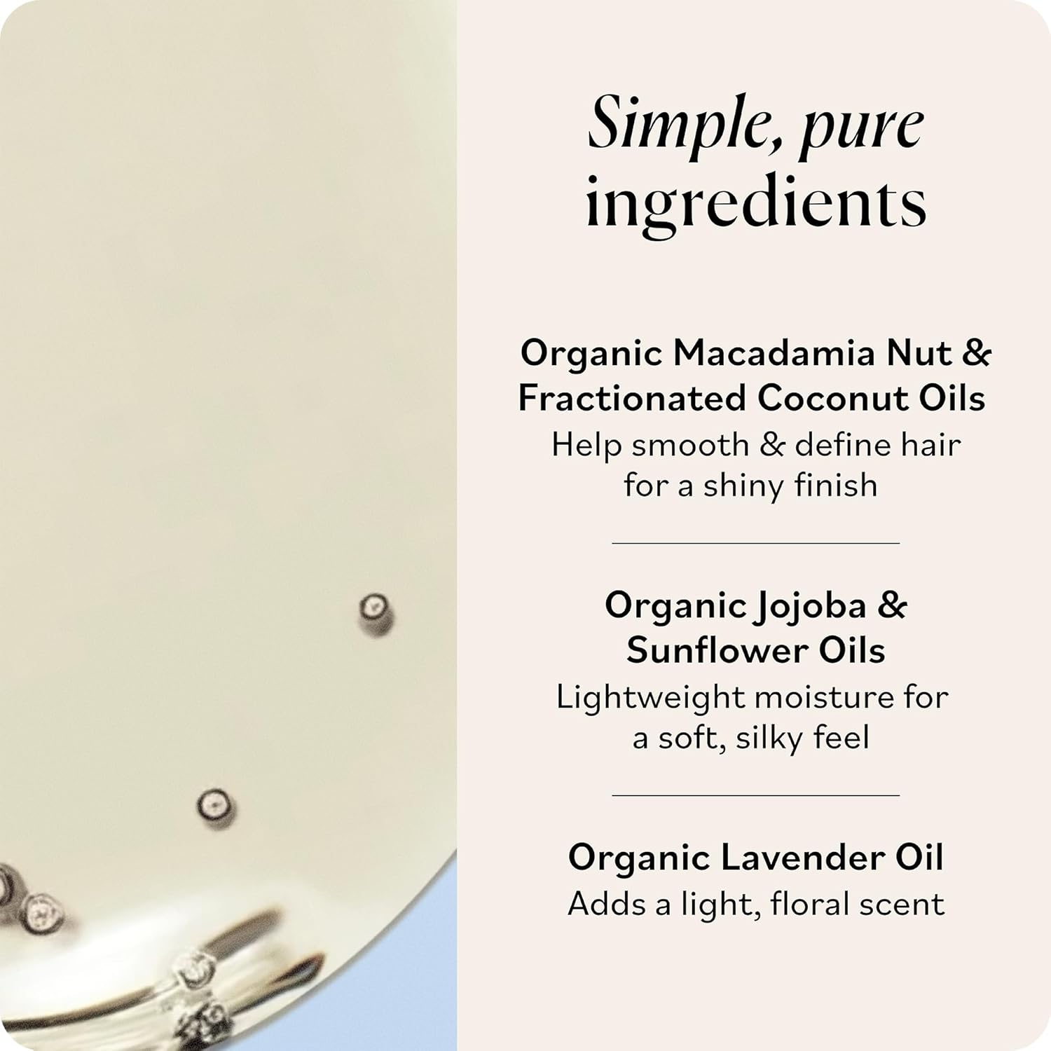 Sky Organics - Organic Coconut & Macadamia Shine Oil (6 fl oz/177 mL) Soft, Glossy, Hydrating Hair Oil - Organic Lavender, Sunflower, & Jojoba - Vegan, Cruelty Free, Hair Care with eBook