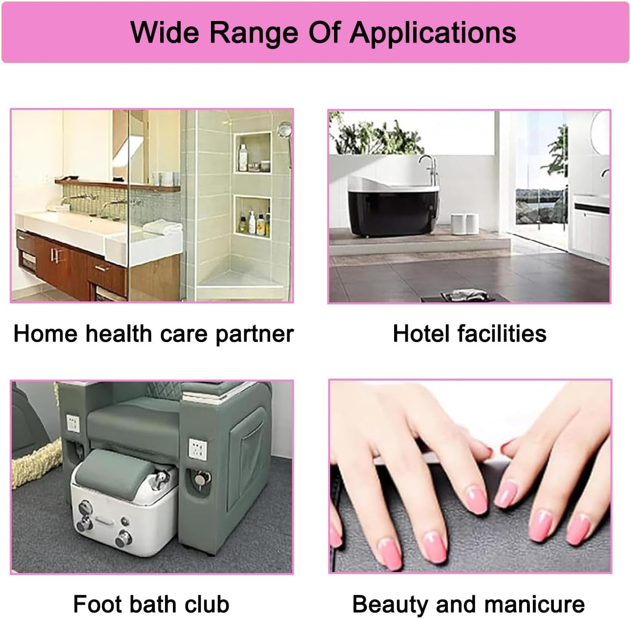Acrylic Foot Bath,Foot Spa Bath Basin,Foot Massager Bath,Bubble Bath Spa,Can Automatically Drain and Adjust Hot and Cold Water,Traditional Medicine Therapy Assistance,B