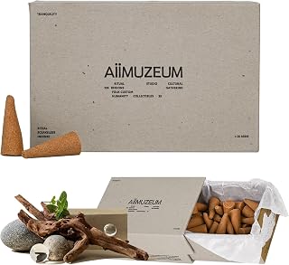 Aiimuzeum® Natural Cedar Incense Cones 30 PCS- Handmade Excellence, Long Burning Perfect for Relaxation and Meditation,Aromatic Rooms,Air Purifier Home and House Decor (Himalayan-Cedar)