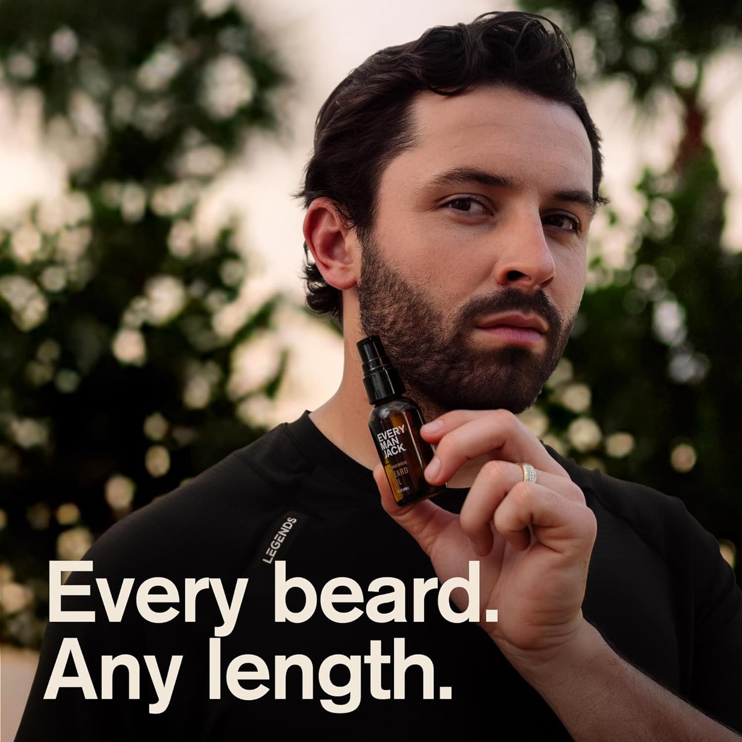 Every Man Jack Sandalwood Beard Oil - Moisturize & Soften Your Beard - Relieve Itch and Flakes - Made w/Naturally Derived Ingredients like Vitamin E, Argan Oil, and Borage Oil - 1 oz - 2 Pack