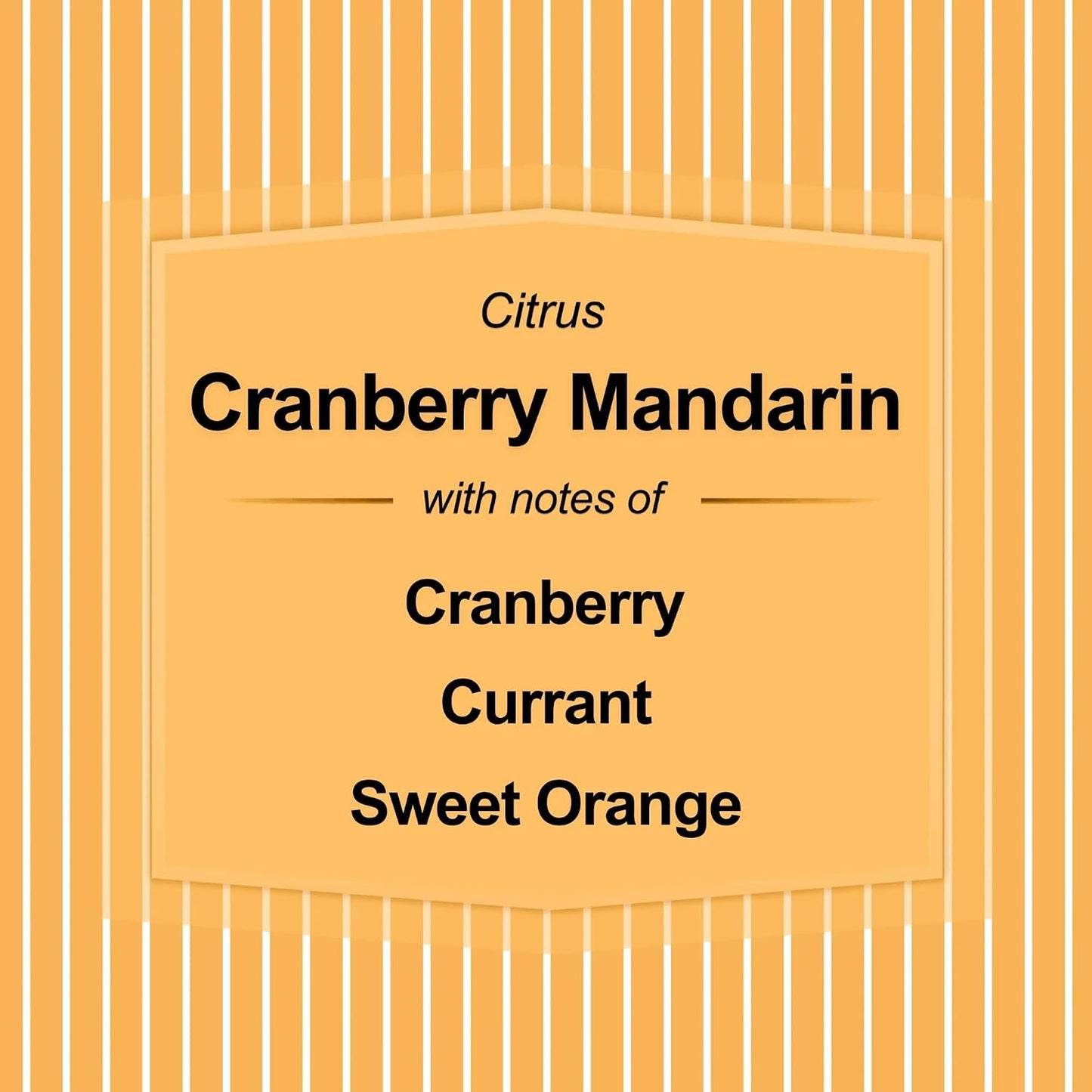 3-Wick Textured Wrapped Cranberry Mandarin Scented Candle, 14 oz