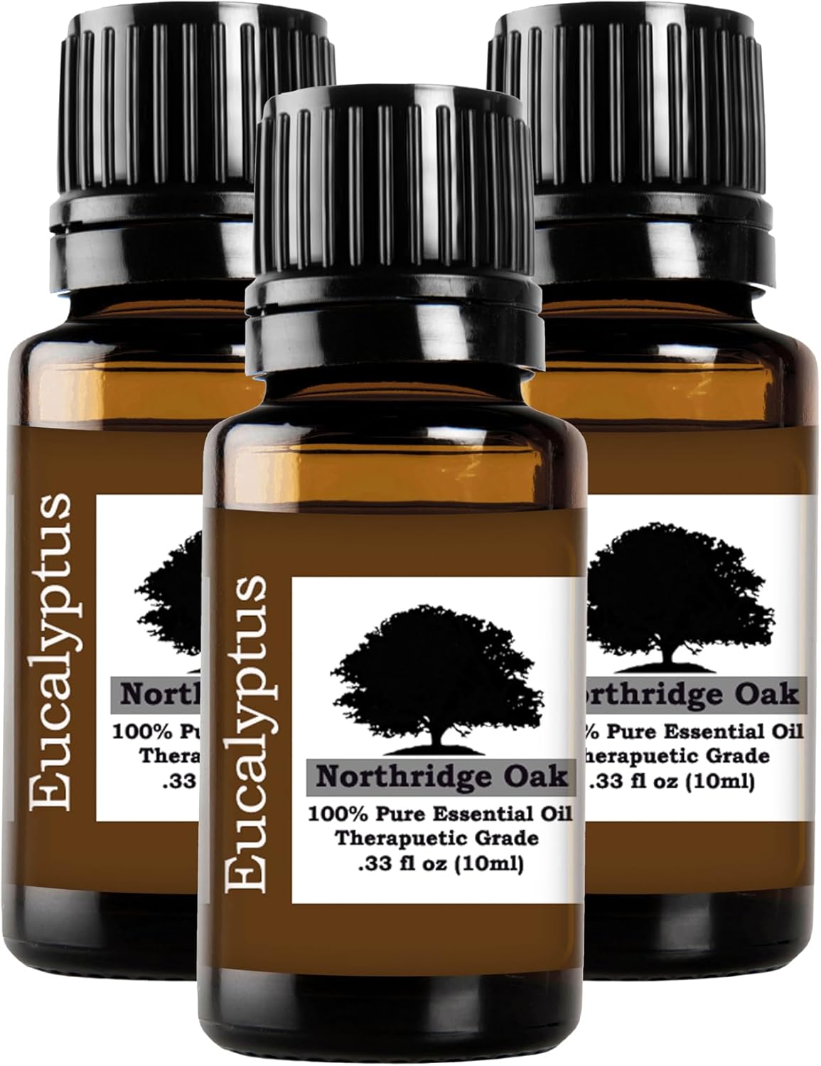 Eucalyptus (Eucalyptus globulus) - 3 Pack - 100% Pure Essential Oil, Undiluted Therapeutic Grade