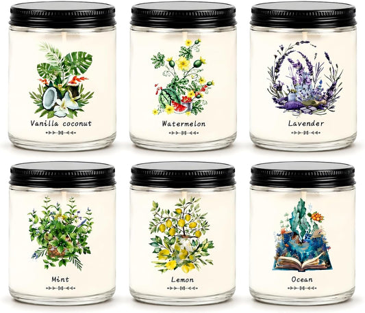 Yinuo Candle 6-Pack Scented Soy Candles