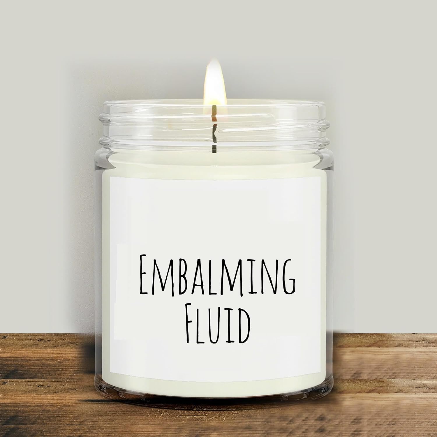 Embalming Fluid Funny Funeral Director Mortician Candle Coconut Soy Wax Candle 4oz, 9oz