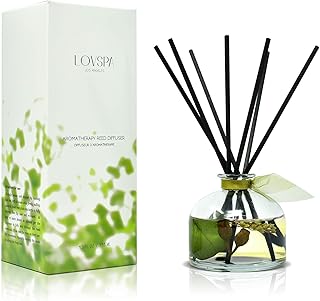 Eucalyptus Reed Diffuser Set for Home, Revive Fresh Eucalyptus, Sage, Citrus & Mint Scent Diffuser with Sticks for Bathroom Shelf Decor Accessories, Top Aromatherapy Gift for Women