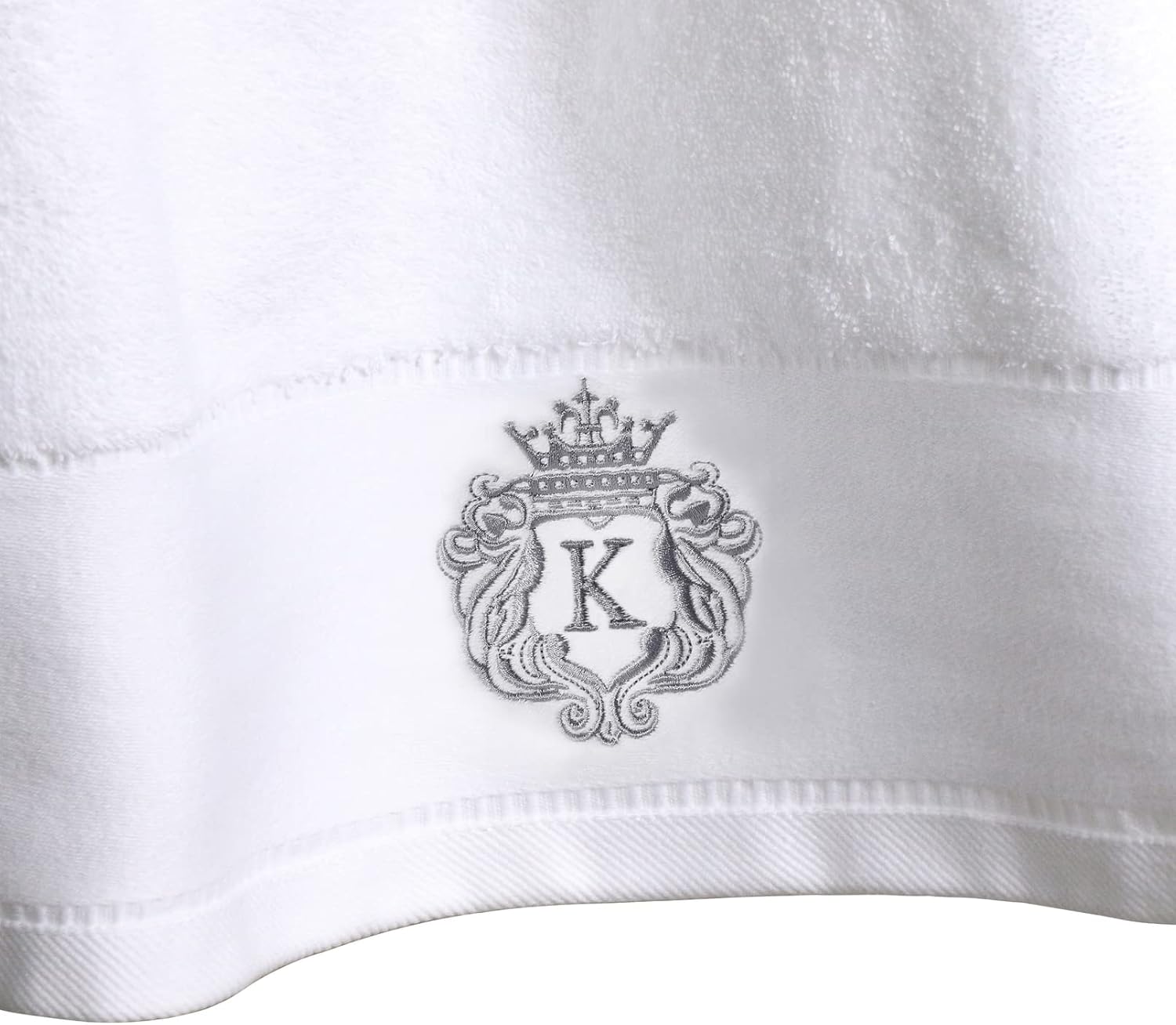 Luxury Bathroom Super Soft and Highly Absorbent Premium 100% Cotton Bath Towel Set for Gifts (White-K)