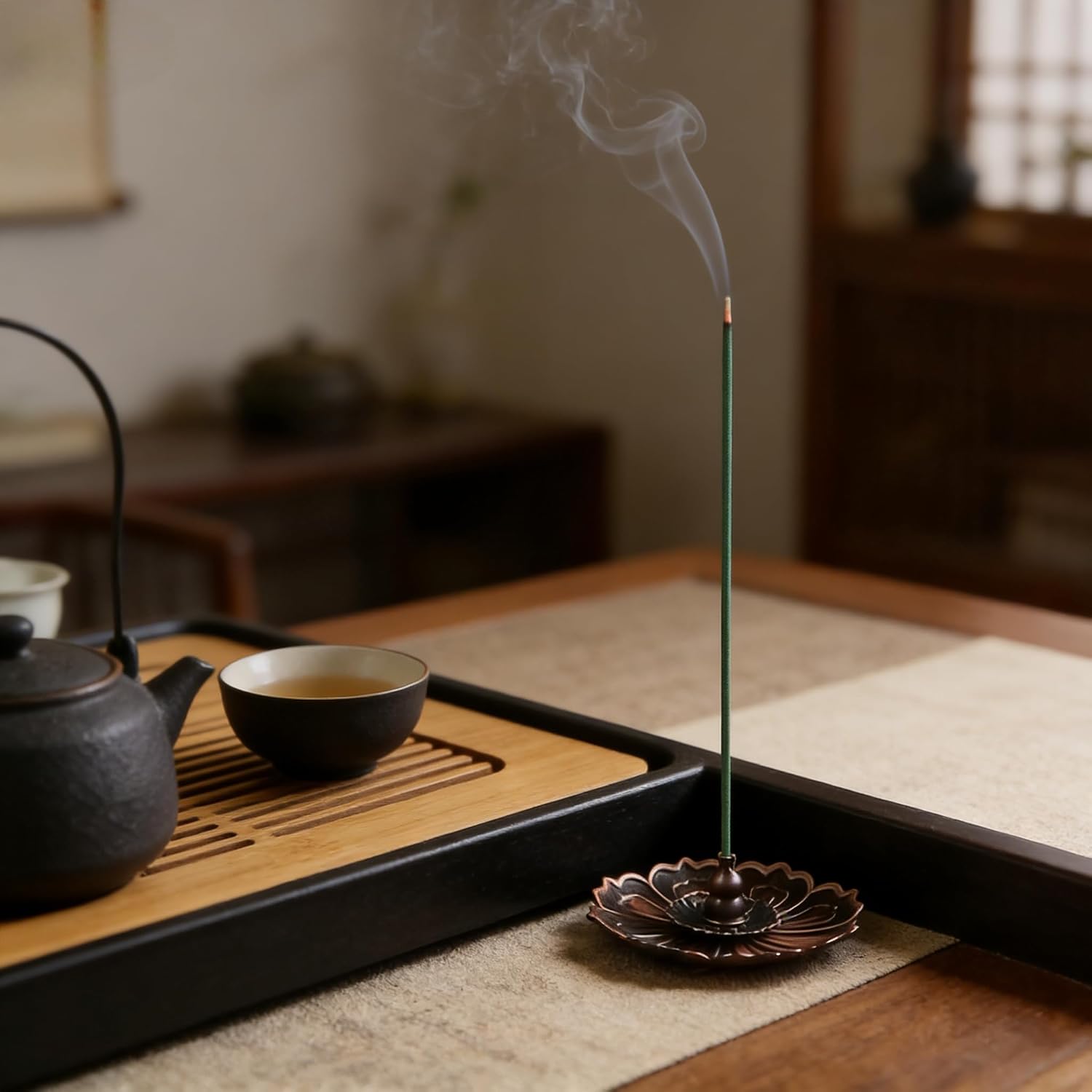 Green Pomelo Leaf Incense Sticks，Natural Aromatherapy Incense for Meditation, Relaxation & Home Fragrance，No Additives, Long Lasting Fragrance，Ideal for Yoga, Spa & Daily Use