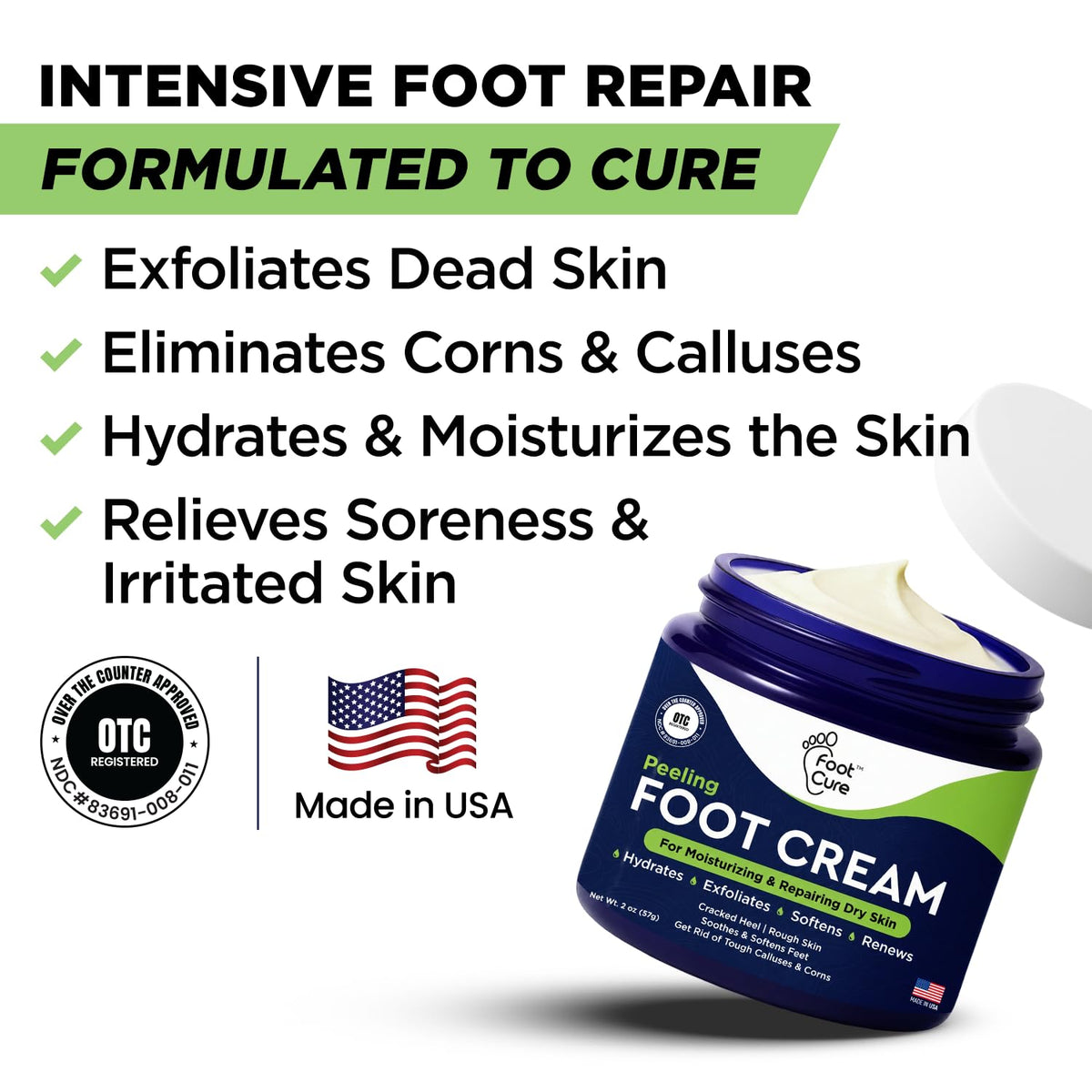 Tea Tree Callus Remover Gel &amp; Foot Soak, Foot Cream for Dry Cracked Feet