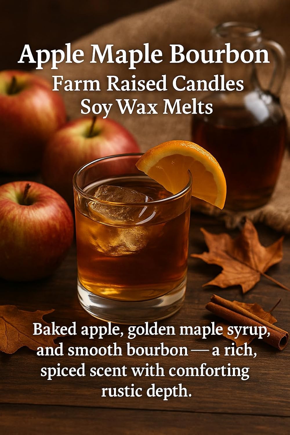 Soy Wax Melts 3-Pack (9 oz) | 100% American Soy Wax • Hand-Poured (Apple Maple Bourbon 3 Pack)