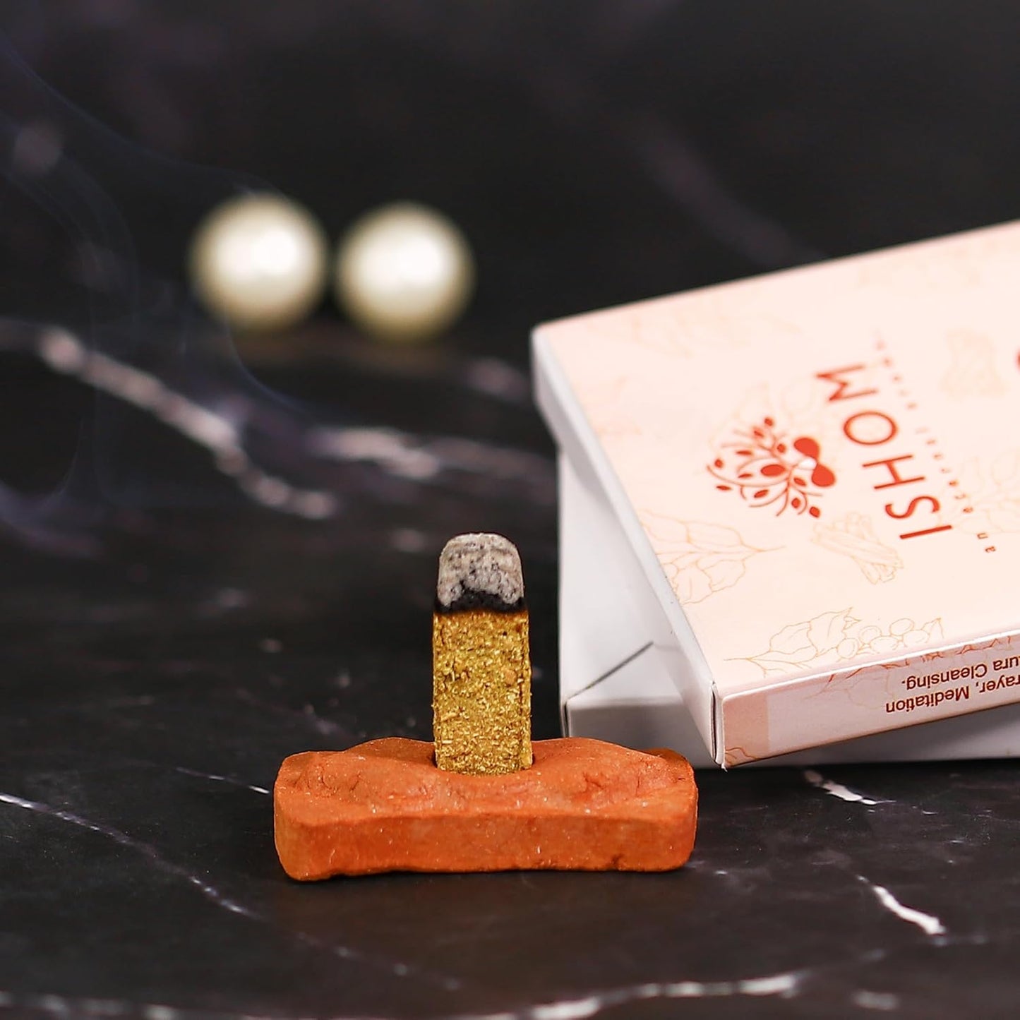 Smudge Incense Bricks Combo Pack of 90 (6 Packs x 15) | Assorted Scents of Palo Santo White sage, Patcholi Sandal Oudh, Amber & Rose | Ideal for Home Purification, Yoga, Meditation, and Aromatherapy