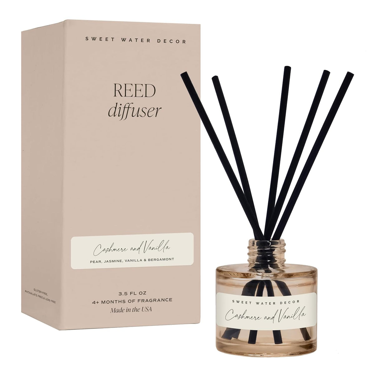 Sweet Water Decor Cashmere and Vanilla Reed Diffuser