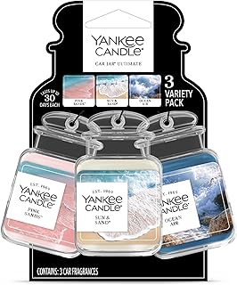 Yankee Candle Variety Pack, Car Jar® Ultimate (3-pk.) with up to Enjoy up to 30 Days of Continuous Fragrance Each