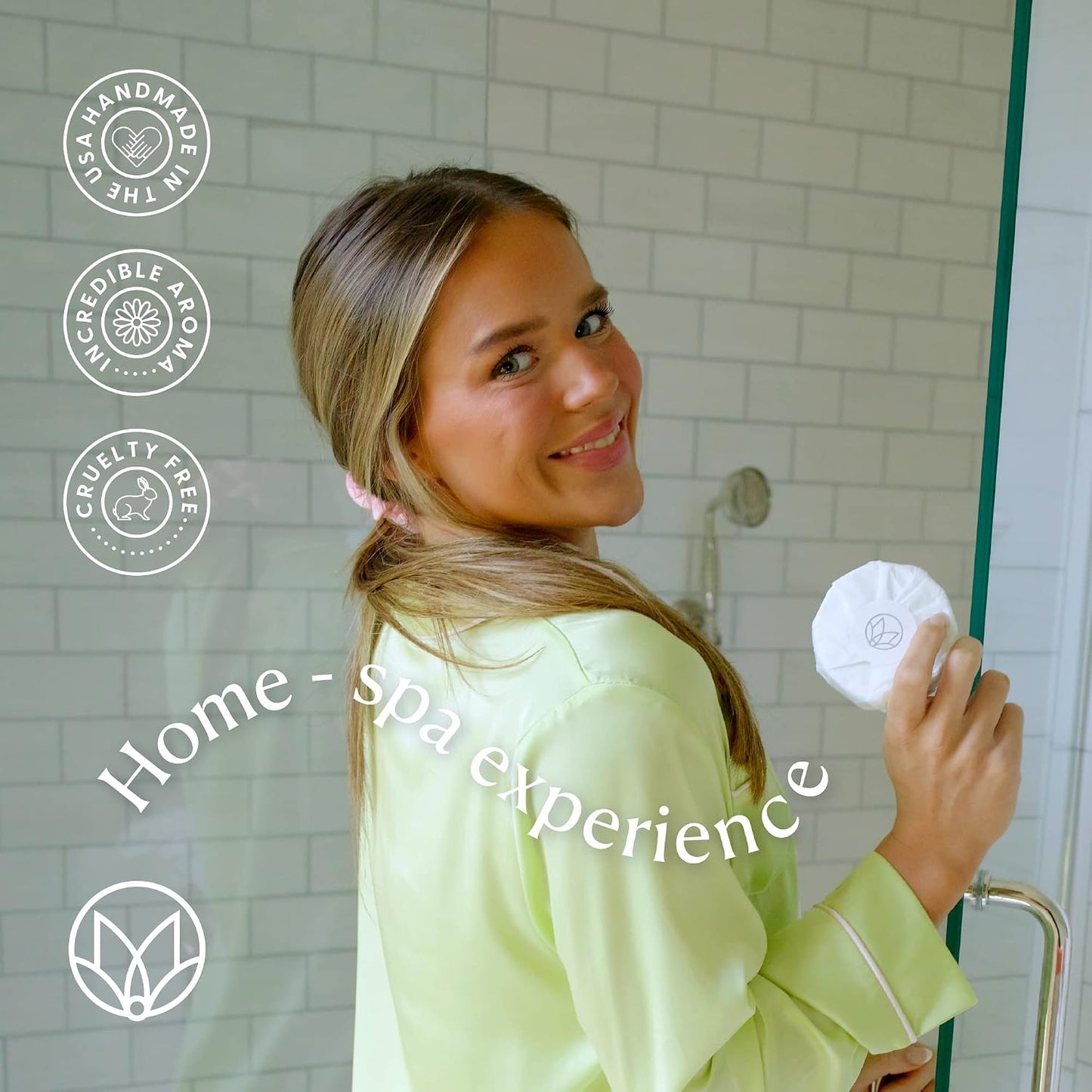 Musee Shower Steamers, Peppermint and Rosemary, Aromatherapy Gift Set for Women, Handmade in USA, Paraben-Free & Sulfate-Free, Unique Christmas Gifts for Women, 4-Piece Set