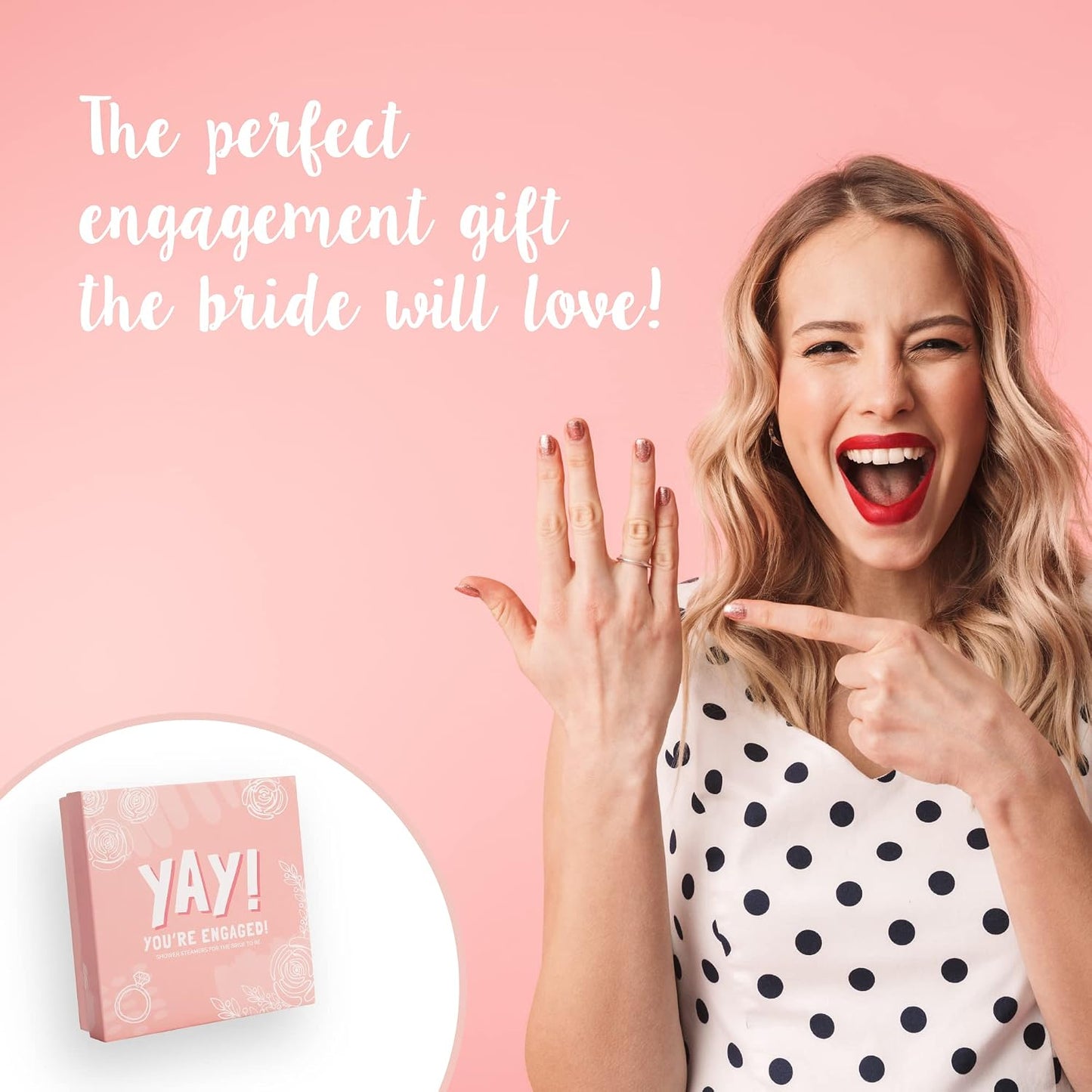 Engagement Gift Shower Steamers (4 Scents) - Aromatherapy Shower Steamer for Women, Best Shower Steamers for Engagement Gifts, Shower Steamers Eucalyptus, Unique Bride to Be Gifts Shower Bombs