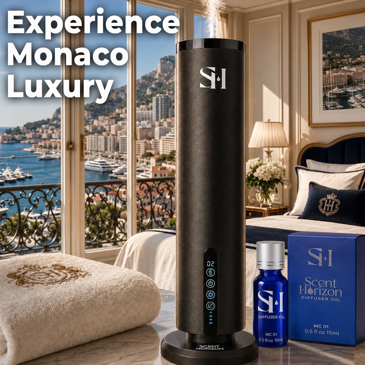Inspired by 6-Star Hotel Monaco MC01 Hotel Scent Diffuser Oil | 0.5 Fl oz (15 ml) - Waterless Diffuser Oil Refill & Highly Concentrated Fragrance Oil, Diffuser Oil Scents, Hotel Oil Diffuser