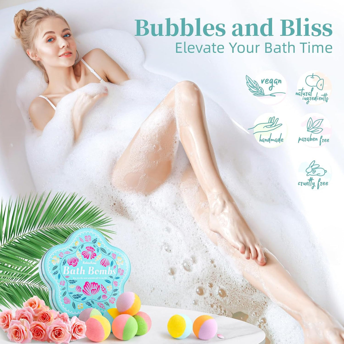 10 Pack Bath Bombs for Women, Mother’s Day Gift for Mom