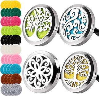 Maromalife 4 PCS Car Vent Clip Diffuser Clip, 30mm Aromatherapy Essential Oil Diffuser Car Clip with 40 Felt Pads, Gift for Women/Men, Mothers Day, Christmas, Birthday