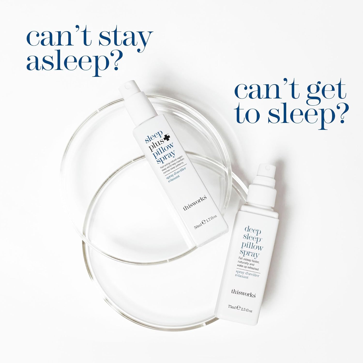 THISWORKS Deep Sleep Pillow Spray – Fast-Acting Natural Formula with Lavender for Relaxation and Restful Sleep – 35 ml (1.2 fl oz) Mini Travel Size