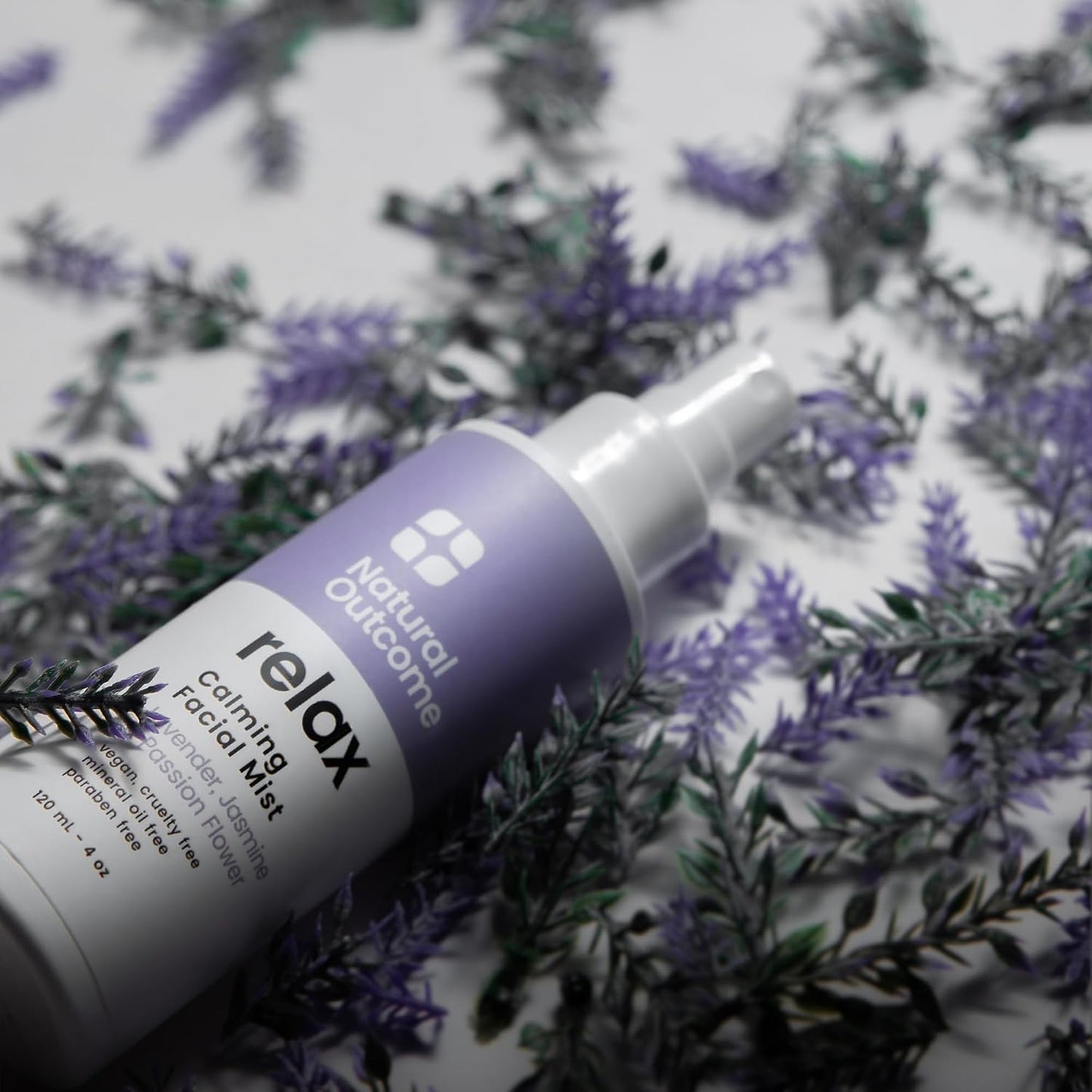 natural outcome Calming Face Mist and Setting Spray - Aromatherapy Face and Body Mist, Relaxing Pillow Mist with 100% Pure Lavender - 4 oz