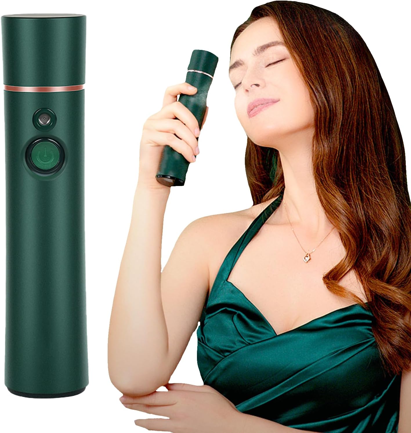 Elitzia Oxygen Facial Machine Oxygen Injection Skin Care Spa Nano Facial Mister Hydration Anti Aging Nourishing Handheld Atomizer Face Care Improve Absorption Portable Mist Sprayer Women 1PCS ETKD88SA
