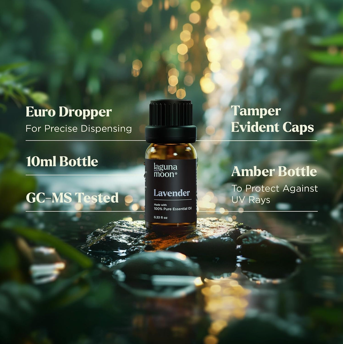 Lagunamoon Essential Oils Aromatherapy Set - 6 Oils for Diffusers