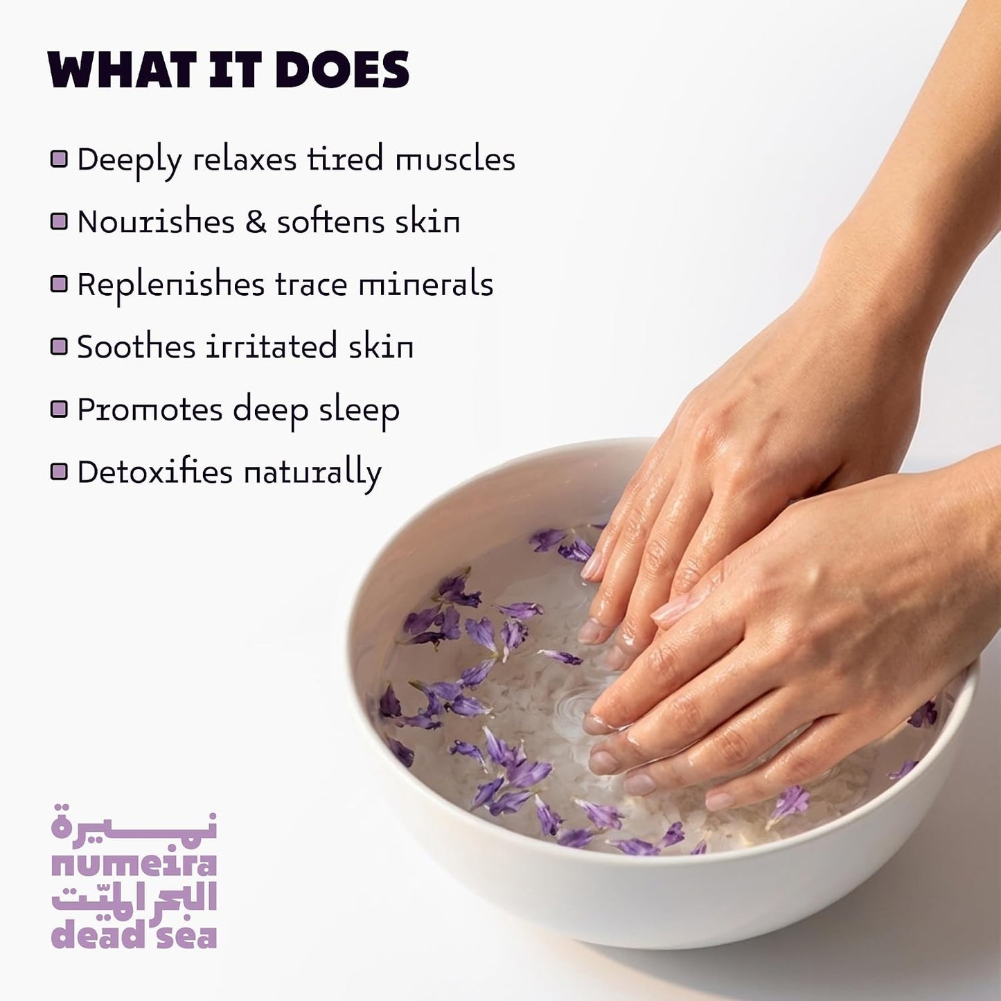 Dead Sea Magnesium Flake Bath Soak - 100% Pure Magnesium Chloride Flakes w/Lavender Infused Essential Oil (2.2 lb Bulk)