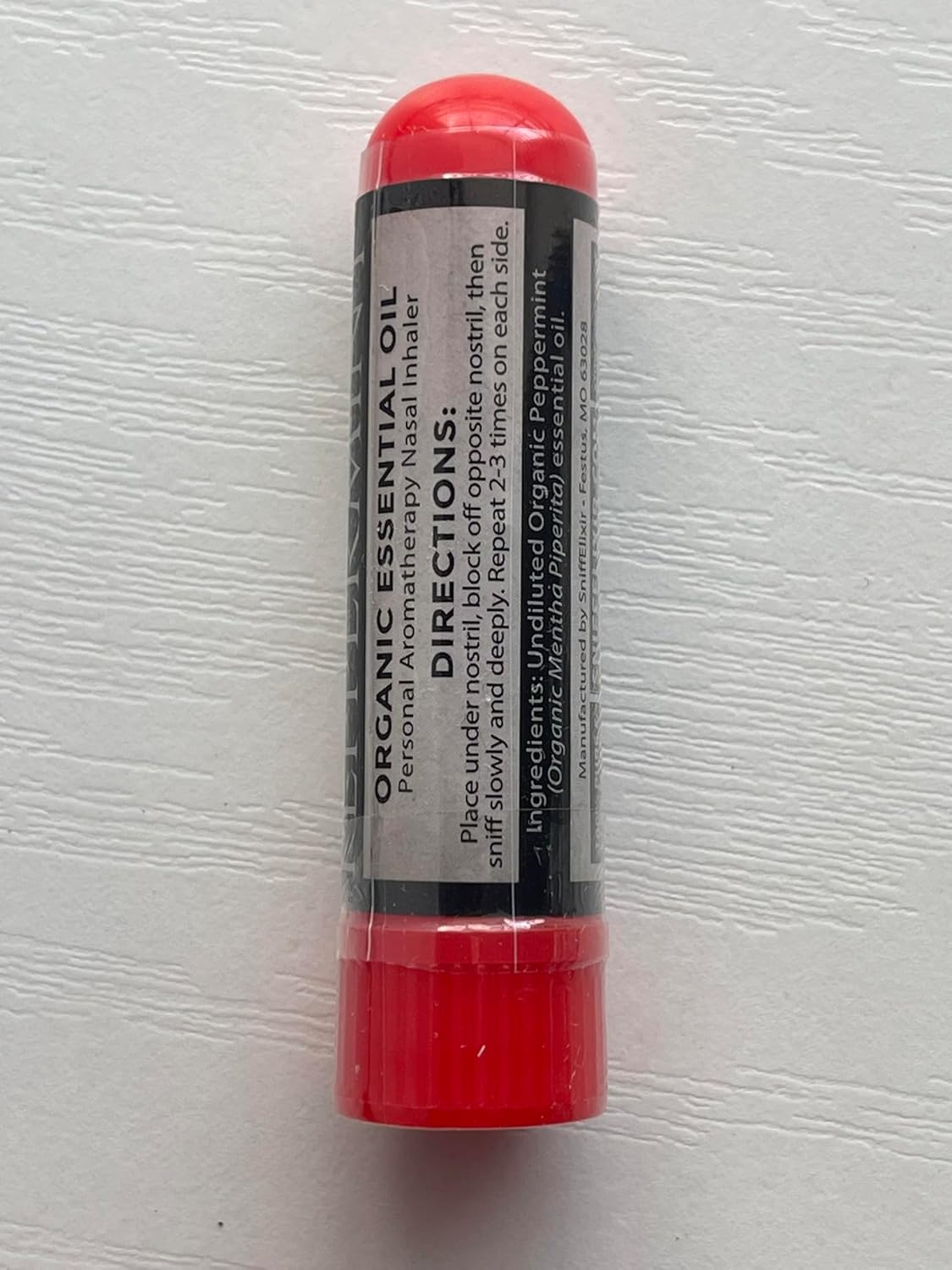 Peppermint Oil Aromatherapy Nasal Stick Vapor Inhaler for Migraine Relief - Nausea & Motion Sickness, USA Made with Organic Essential Oils, Tension Headache