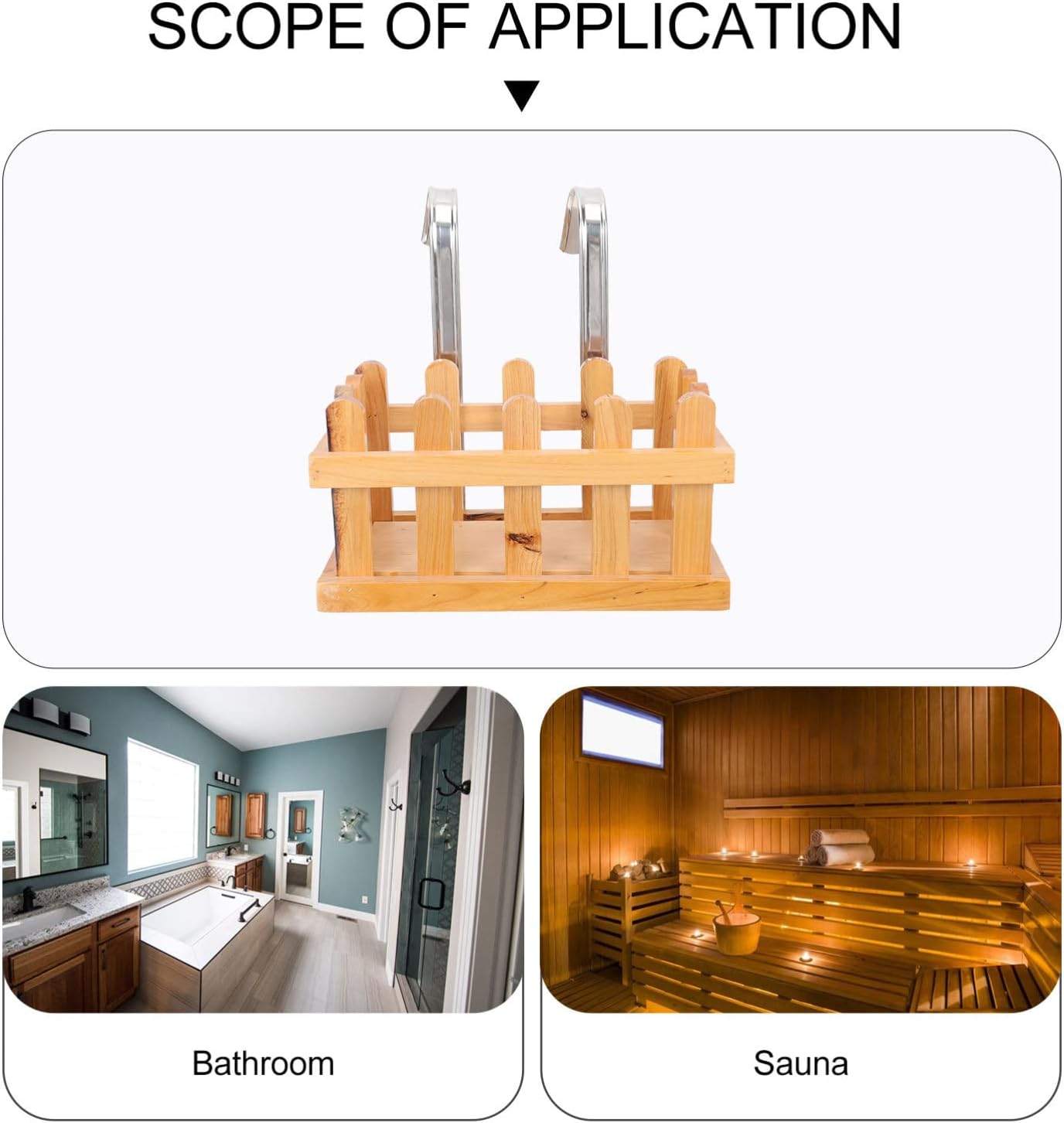 DOITOOL Over The Side Bathtub : Wood Tub Basket Bathroom Storage Hanging Tray Bath for Soap Cosmetics Books Phone Tablet