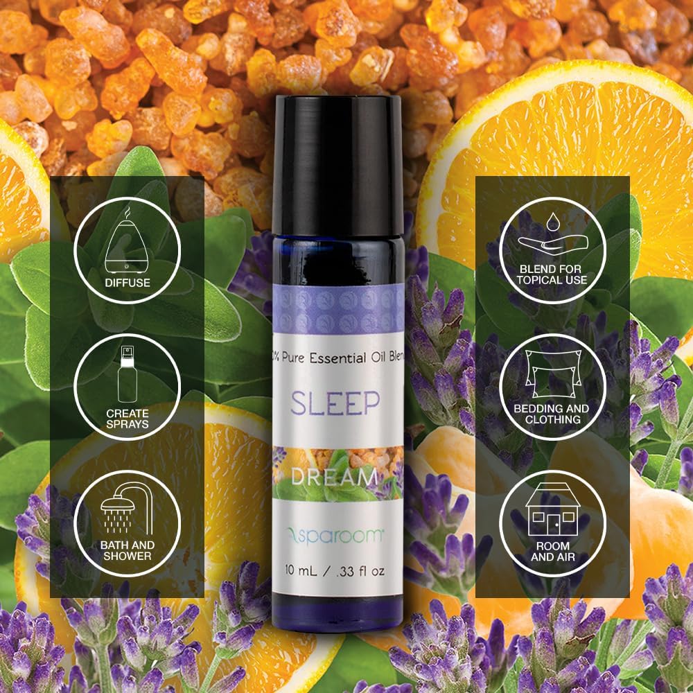 SpaRoom Aromatherapy 100% Pure Essential Oils for Diffusers and Air Freshners, Dream Sleep Blend, 10 mL