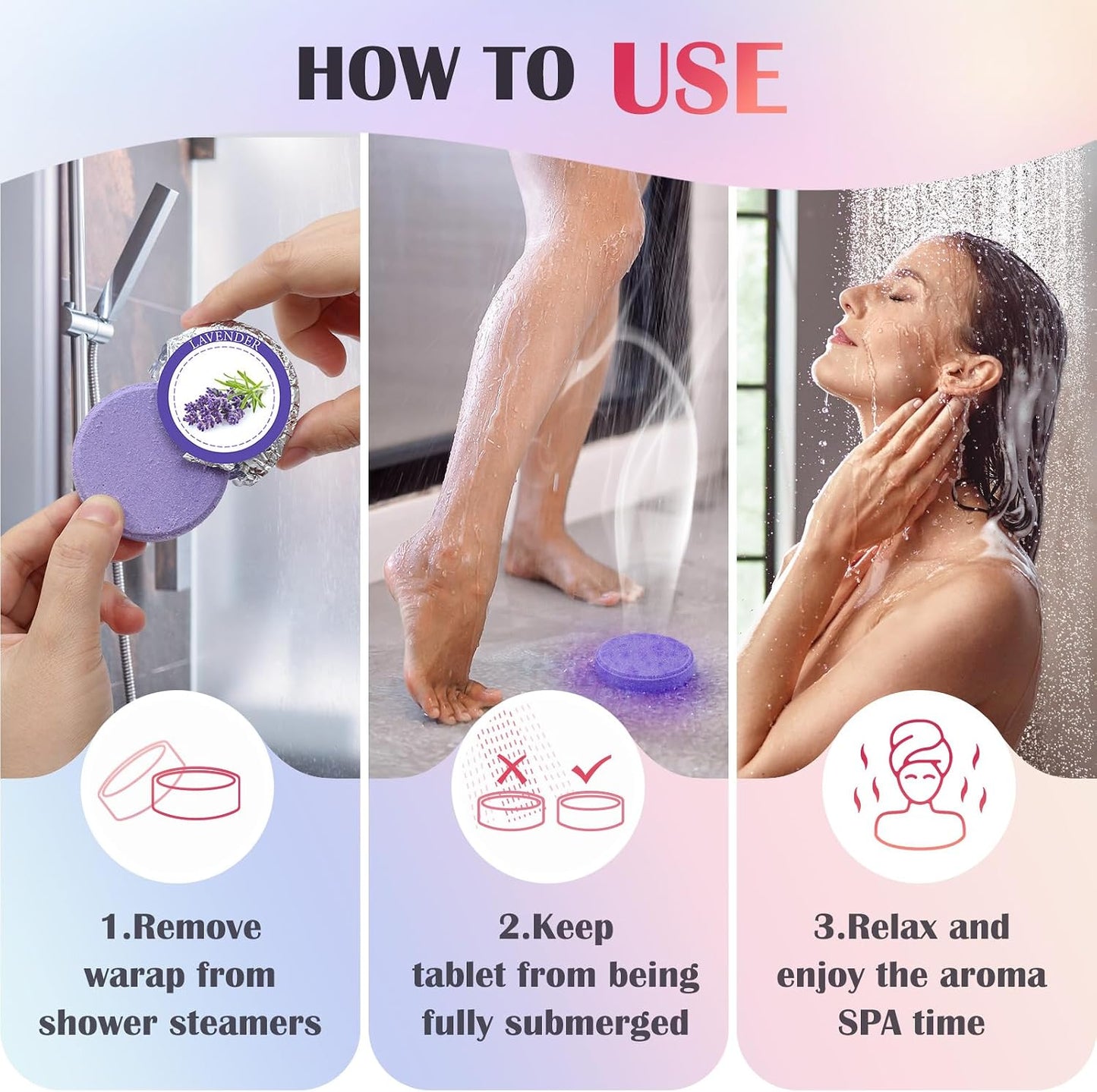 Qivatex Shower Steamers Aromatherapy, Birthday Gifts for Women, Teen Girls | Natural Essential Oils, Soothing Spa Self Care for Stress Relief & Relaxation, Gift for Women, Wife, Mom, Sister, Girlfriend