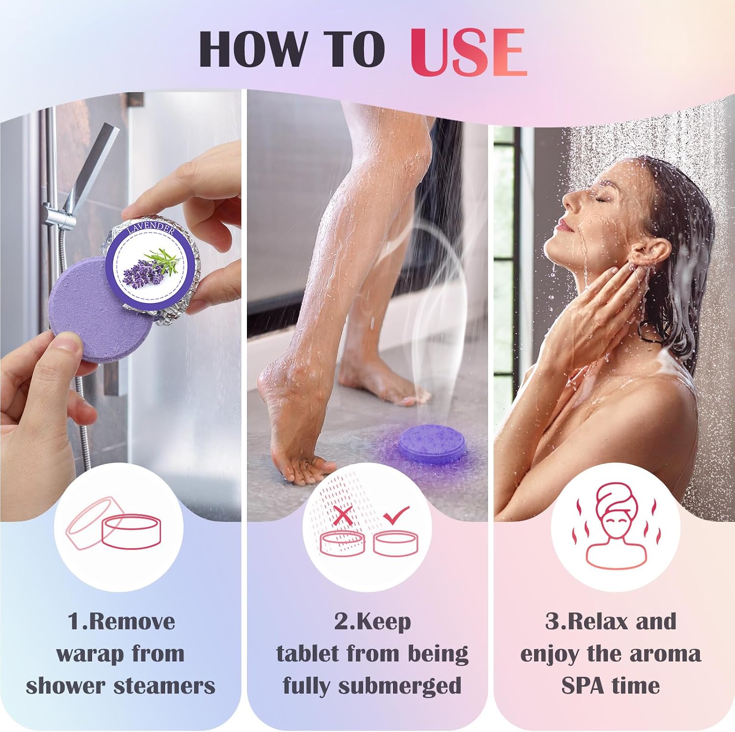 Qivatex Shower Steamers Aromatherapy, Birthday Gifts for Women, Teen Girls | Natural Essential Oils, Soothing Spa Self Care for Stress Relief & Relaxation, Gift for Women, Wife, Mom, Sister, Girlfriend