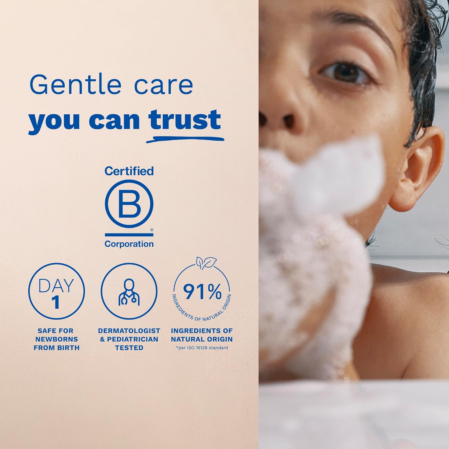 Mustela Baby Multi-Sensory Bubble Bath with Natural Avocado – Biodegradable Formula - 6.76 oz. – Packaging may vary