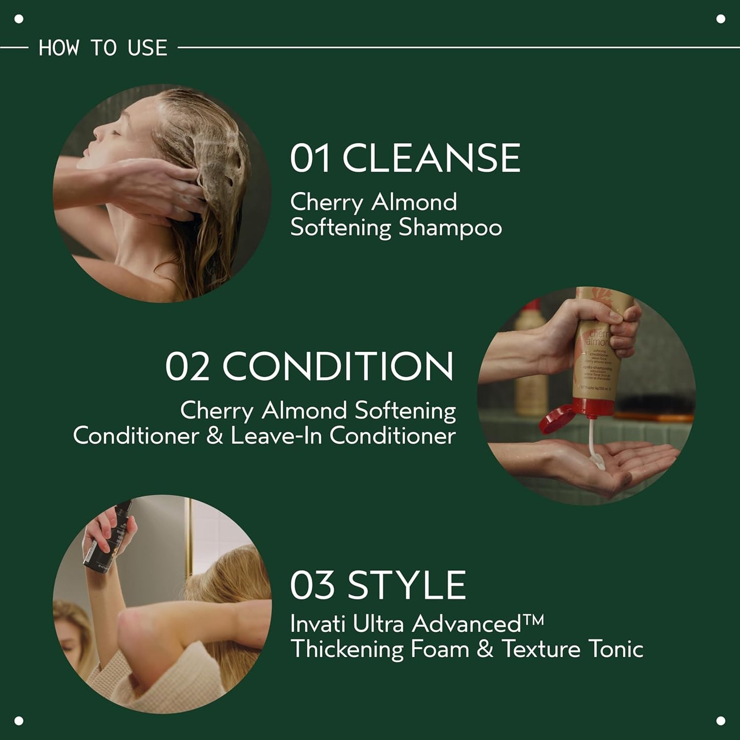 Aveda Cherry Almond Softening Conditioner | for Normal to Dry Hair | 98% Naturally Derived* | with Coconut Oil & Shea Butter | Silicone Free | Iconic Aroma of Tonka, Orange, Ylang Ylang