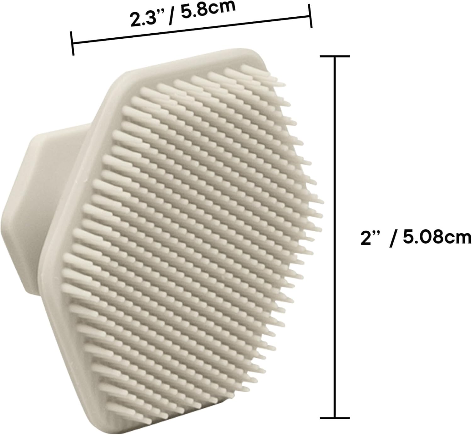 TOOLETRIES Premium Silicone Face Scrubber for Men & Women, Gentle Facial Cleansing Brush & Exfoliator, Deep Pore & Dead Skin Removal, Soft Touch Massager, Quick-Drying & Hygienic - Sand