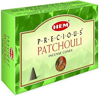 Hem Incense Cones | Natural Aromatic Blend for Purification, Protection & Spiritual Wellness | Long-Lasting Aroma (Patchouli)