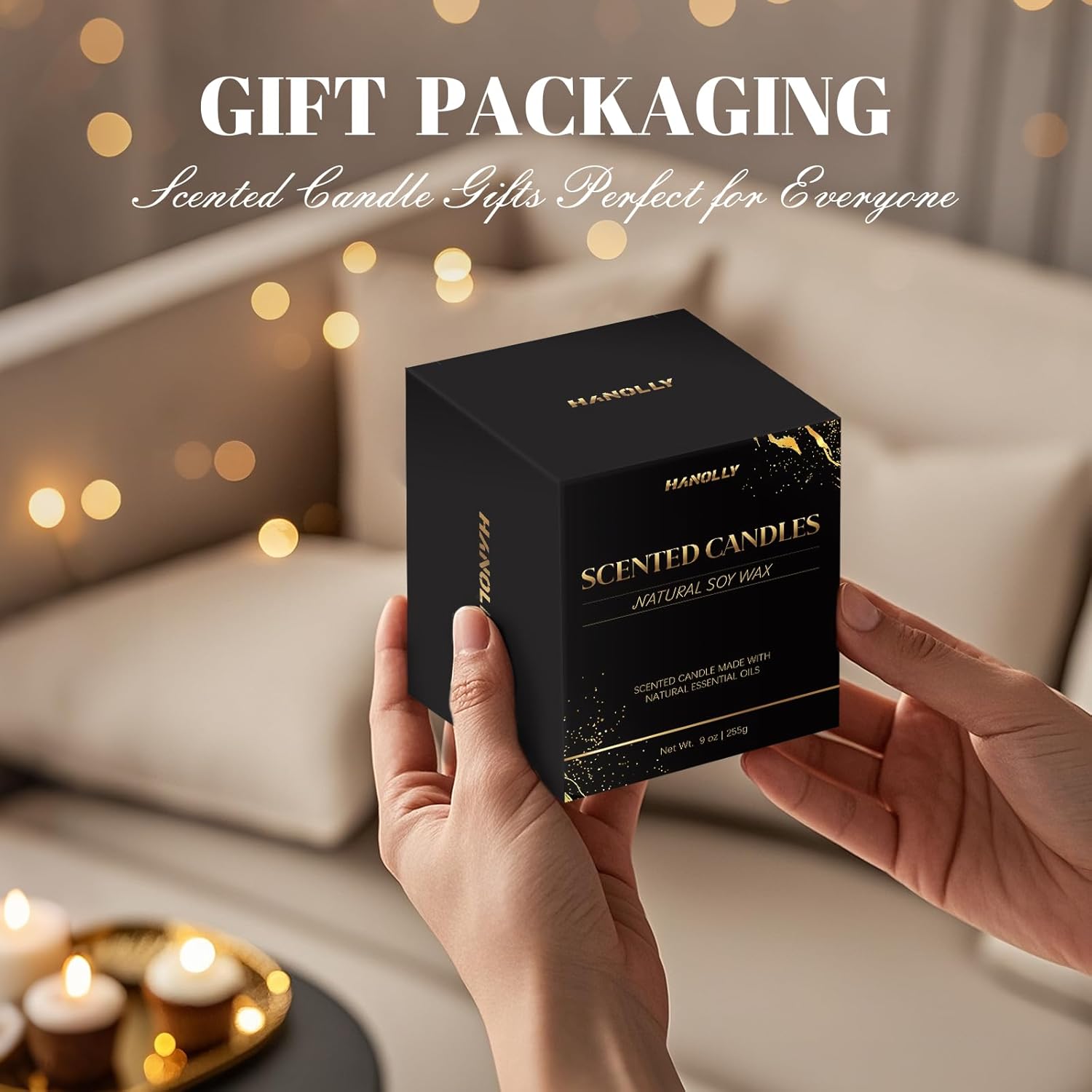 D.Ream On.Ward Hotel Candle, 9 oz Scented Candles for Home Soy Candle Wax, Inspired by The Westin Hotels, Luxury Long Lasting Aromatherapy Jar Candle Gifts for Men Women