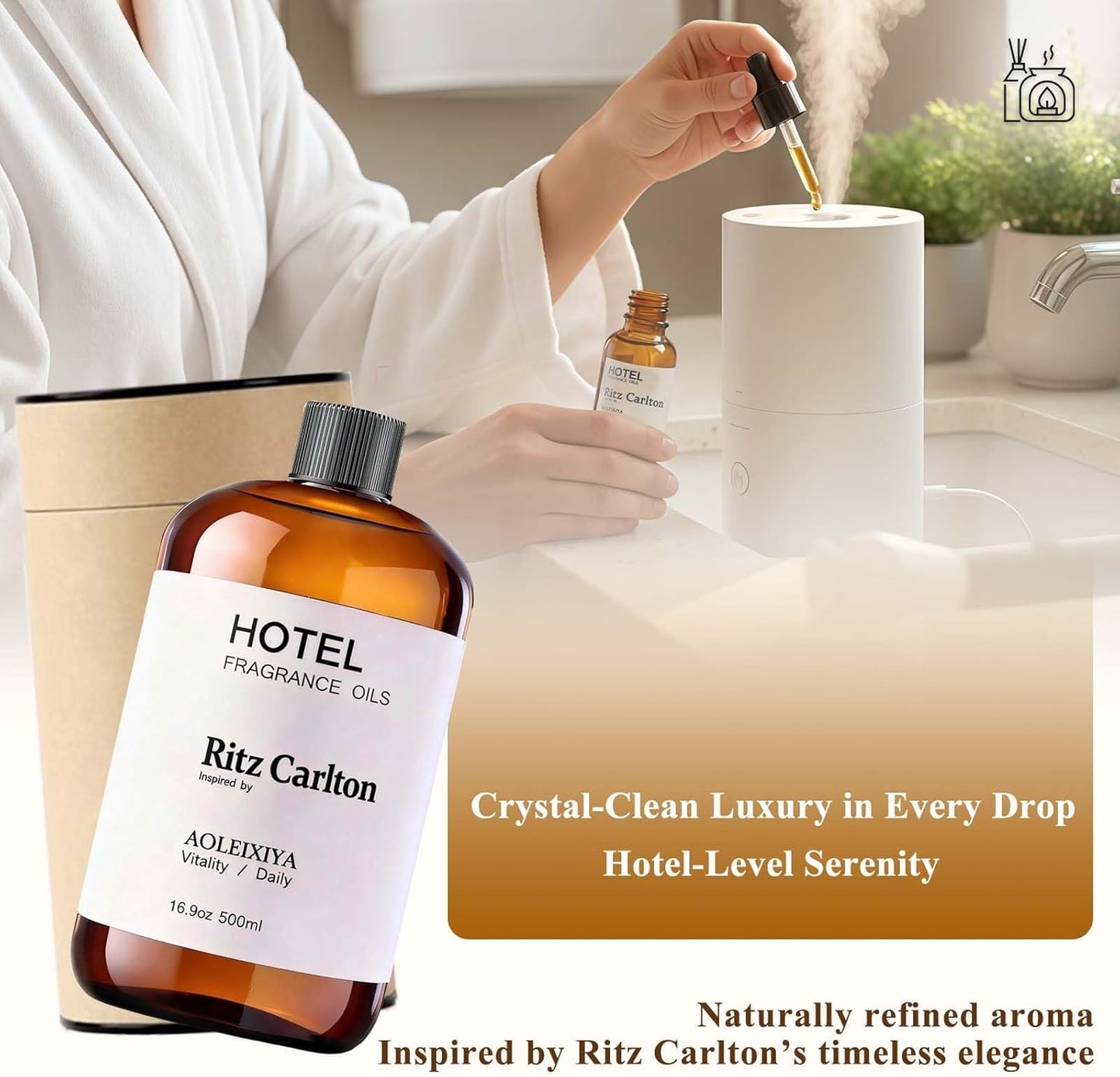 Hotel Scent Essential Oil Hotel Collection Waterless Diffuser Oil - Premium Fragrance Oil for Ultrasonic and Waterless Diffusers and Crafting (16.9 Fl Oz (Pack of 1)
