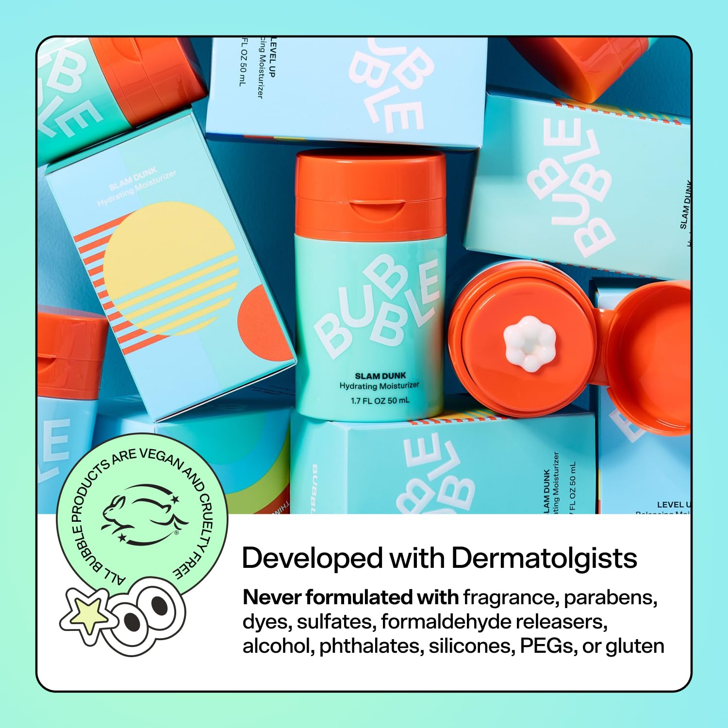 Bubble Skincare Fresh Start Gel Cleanser - Gentle Exfoliating Face Wash for Oily Skin - Gel Cleanser with Aloe Vera Juice + Caffeine to Protect and Soothe Complexion - Summer Skincare Essential(125ml)