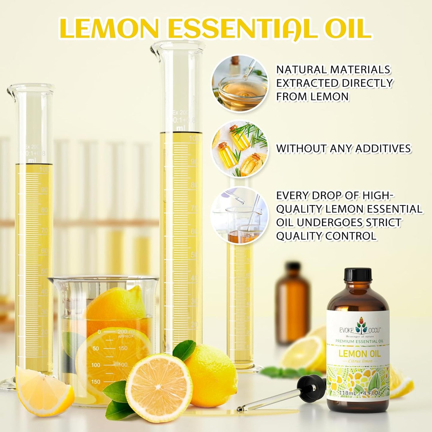 EVOKE OCCU Lemongrass Essential Oil and Lemon Essential Oil - 4 Fl Oz