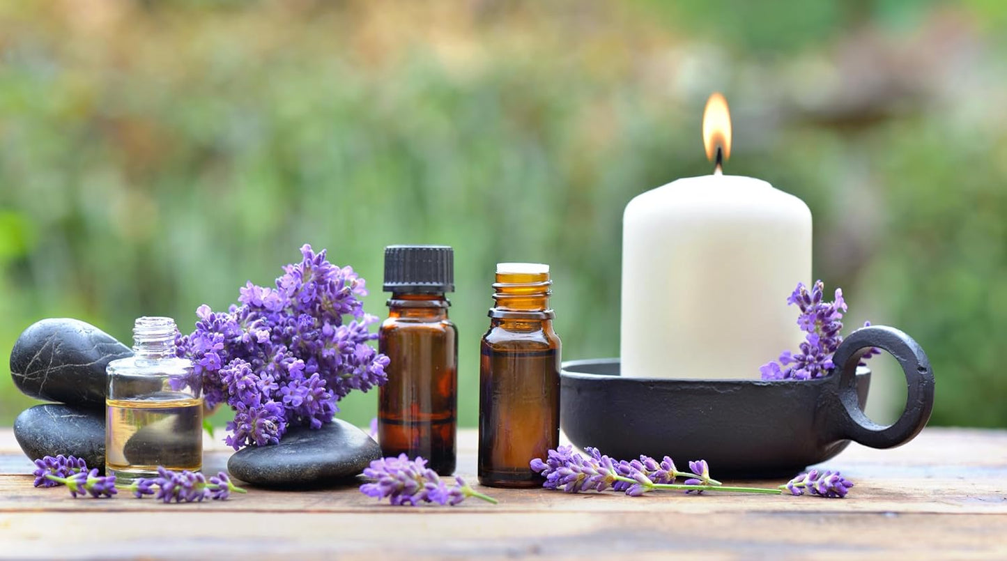 Kiki's Lavender Essential Oil with Glass Dropper | 100% Pure and Natural Lavender Oil | Premium Grade Essential Oils for Diffusers, Skin, Aromatherapy, Massage | 4 Fl Oz