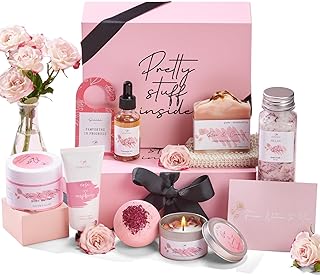 Mother's Day Gift for Mom Spa Gifts Bath Baskets Relaxing Spa Self Care Gift for Women Her Sister Wife Bridal Shower Gifts Box Home Bath Care Package Thank You Birthday for Women Friendship Ideas