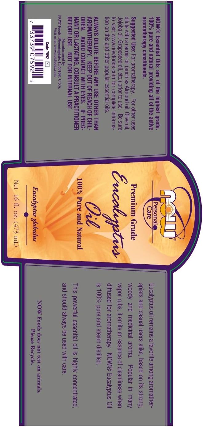 Now Foods, Essential Oils, Eucalyptus, 1 fl oz (30 ml)