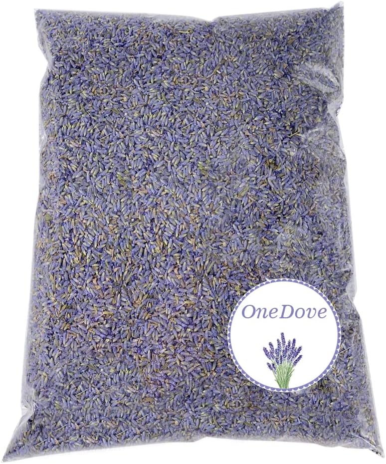 OneDove 1 Pounds Lavender Buds Dried Flowers,100% Natural Dried Lavender Buds, Ultra Blue Grade (1 Pounds)