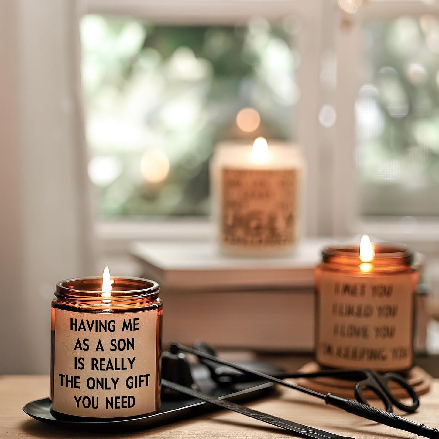 Mothers Day Gifts for Mom from Son, Mom Gift, Funny Birthday Christmas Mother's Day Gifts for Moms, Moms Birthday Gift from Daughter, Lavender Soy Scented Candles